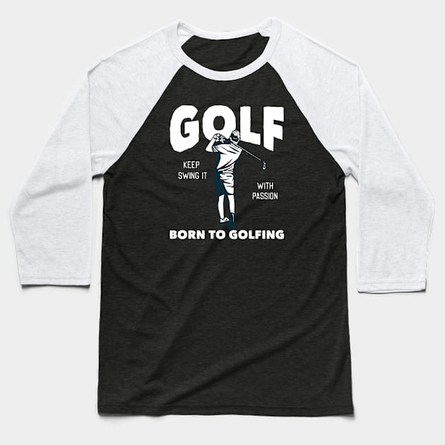 Golf Baseball T-Shirt by Unestore